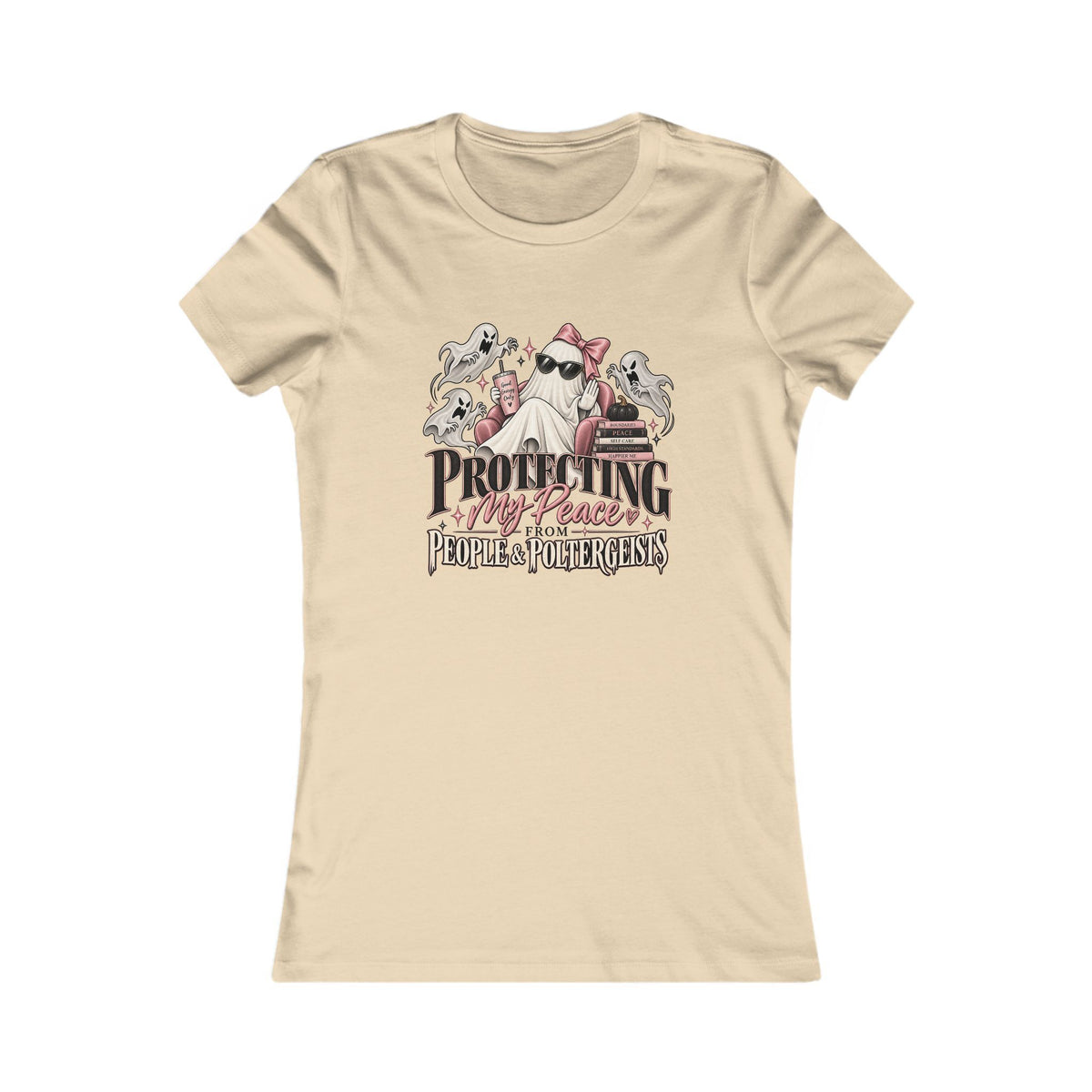 Protecting My Peace Ghost Women's Slim Fit Tee