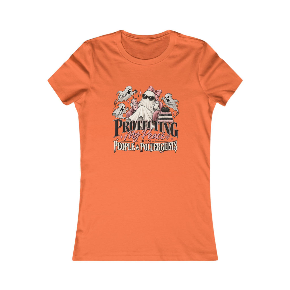 Protecting My Peace Ghost Women's Slim Fit Tee