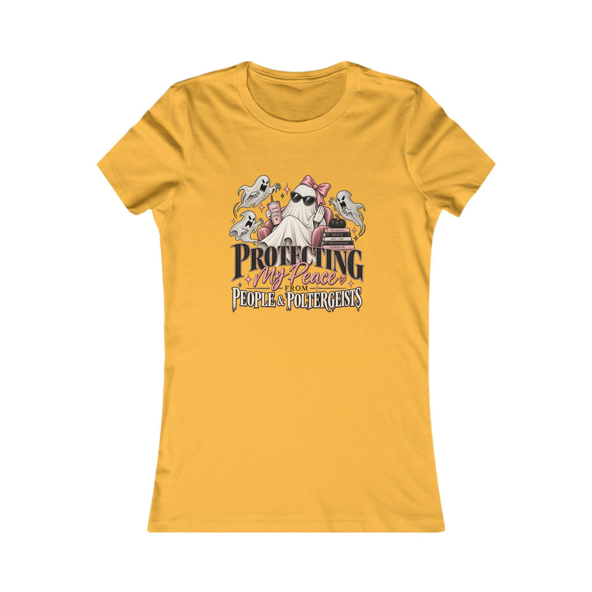 Protecting My Peace Ghost Women's Slim Fit Tee