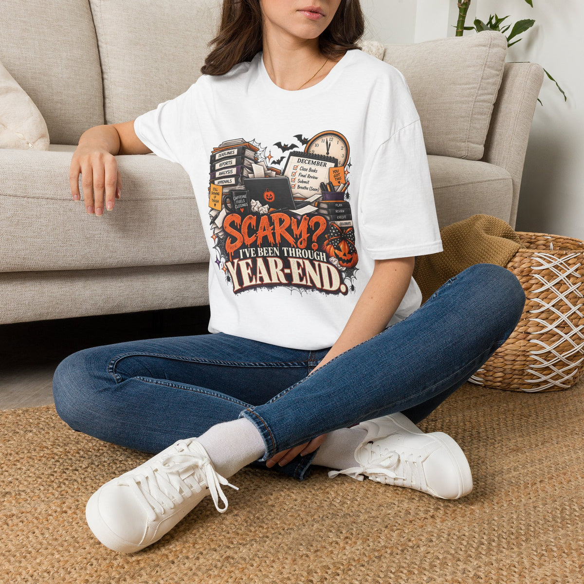 Scary? I’ve Been Through Year-End Halloween Tee