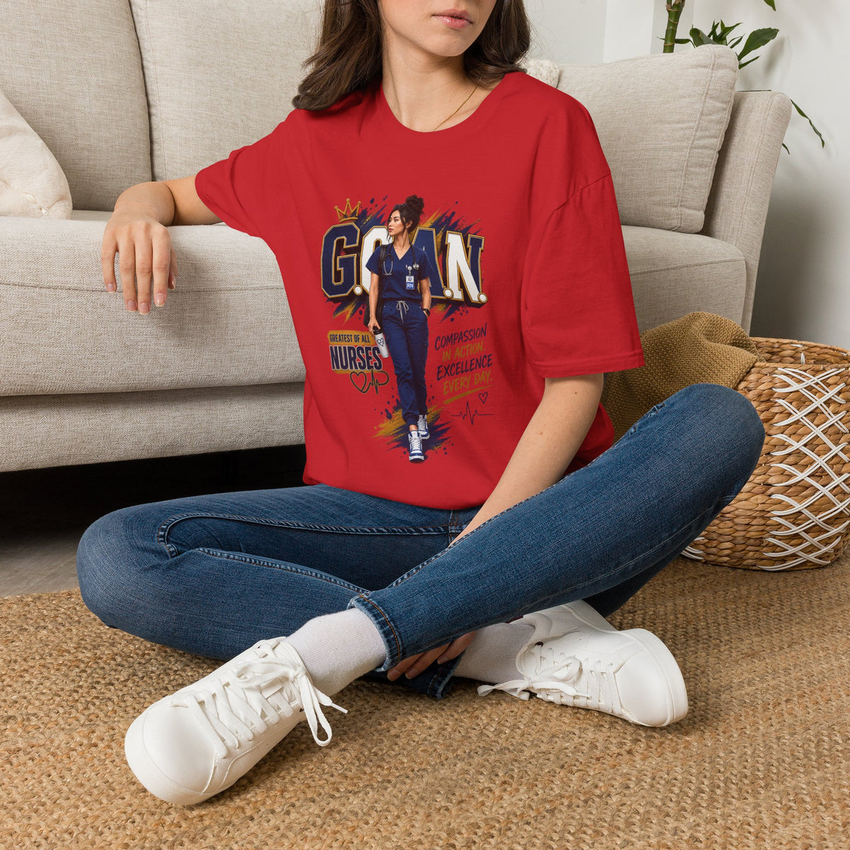 G.O.A.N.™ Compassion in Action. Excellence Every Day Tee