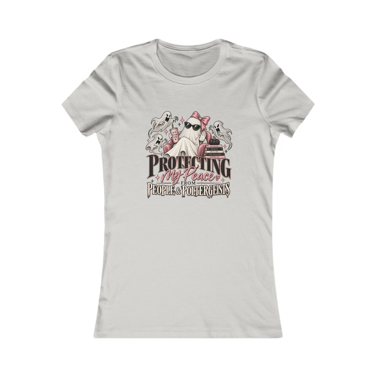 Protecting My Peace Ghost Women's Slim Fit Tee