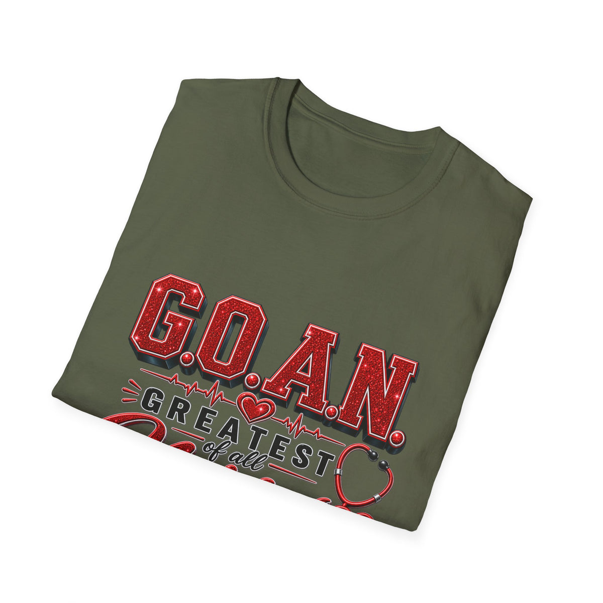 G.O.A.N.™ Signature Red Glitter Tee
