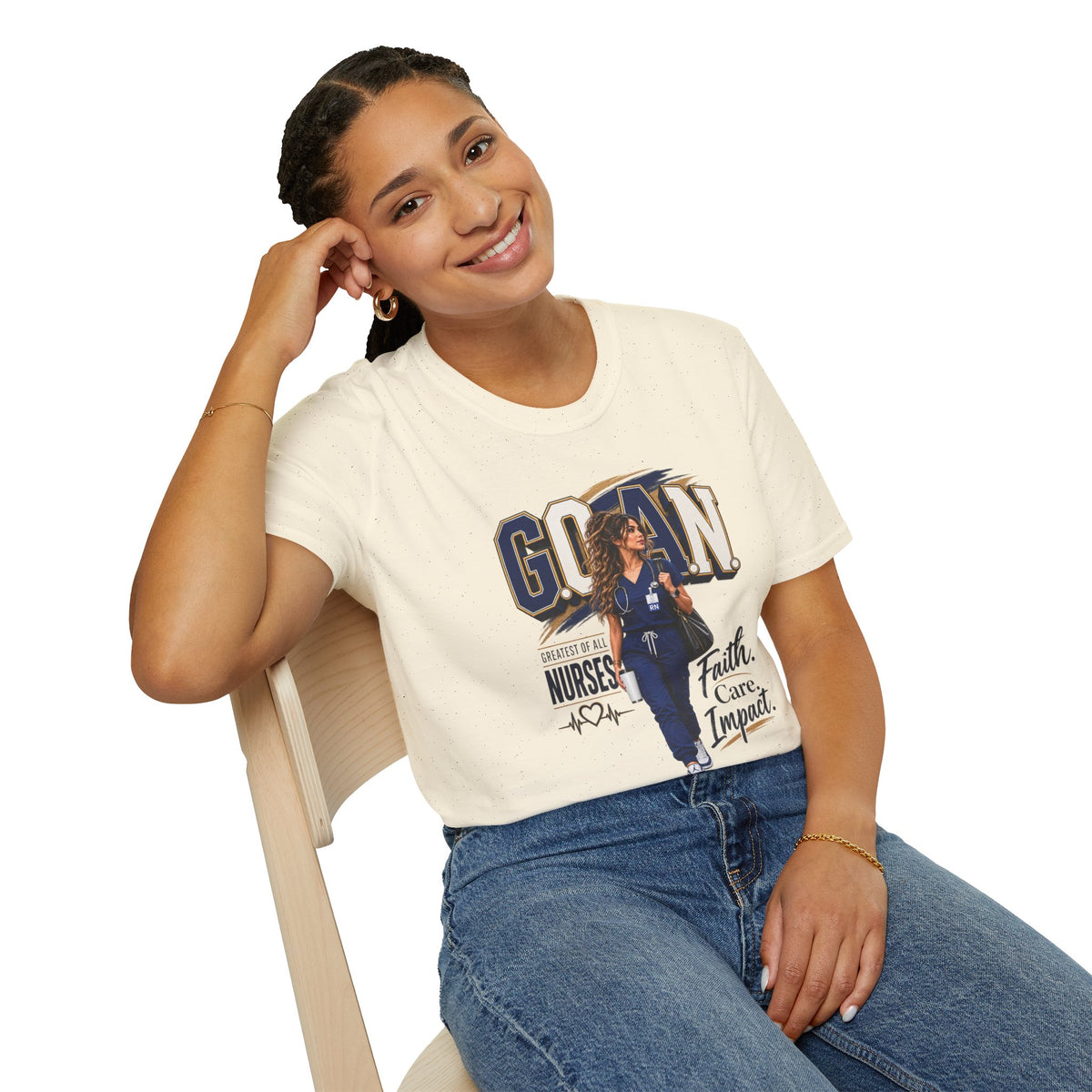 G.O.A.N.™ Faith. Care. Impact Tee