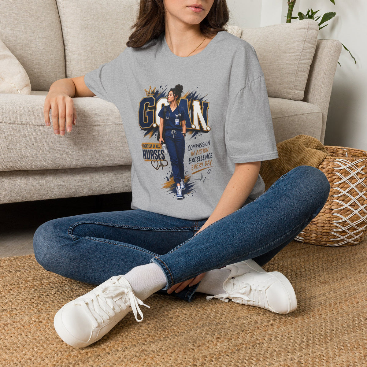 G.O.A.N.™ Compassion in Action. Excellence Every Day Tee