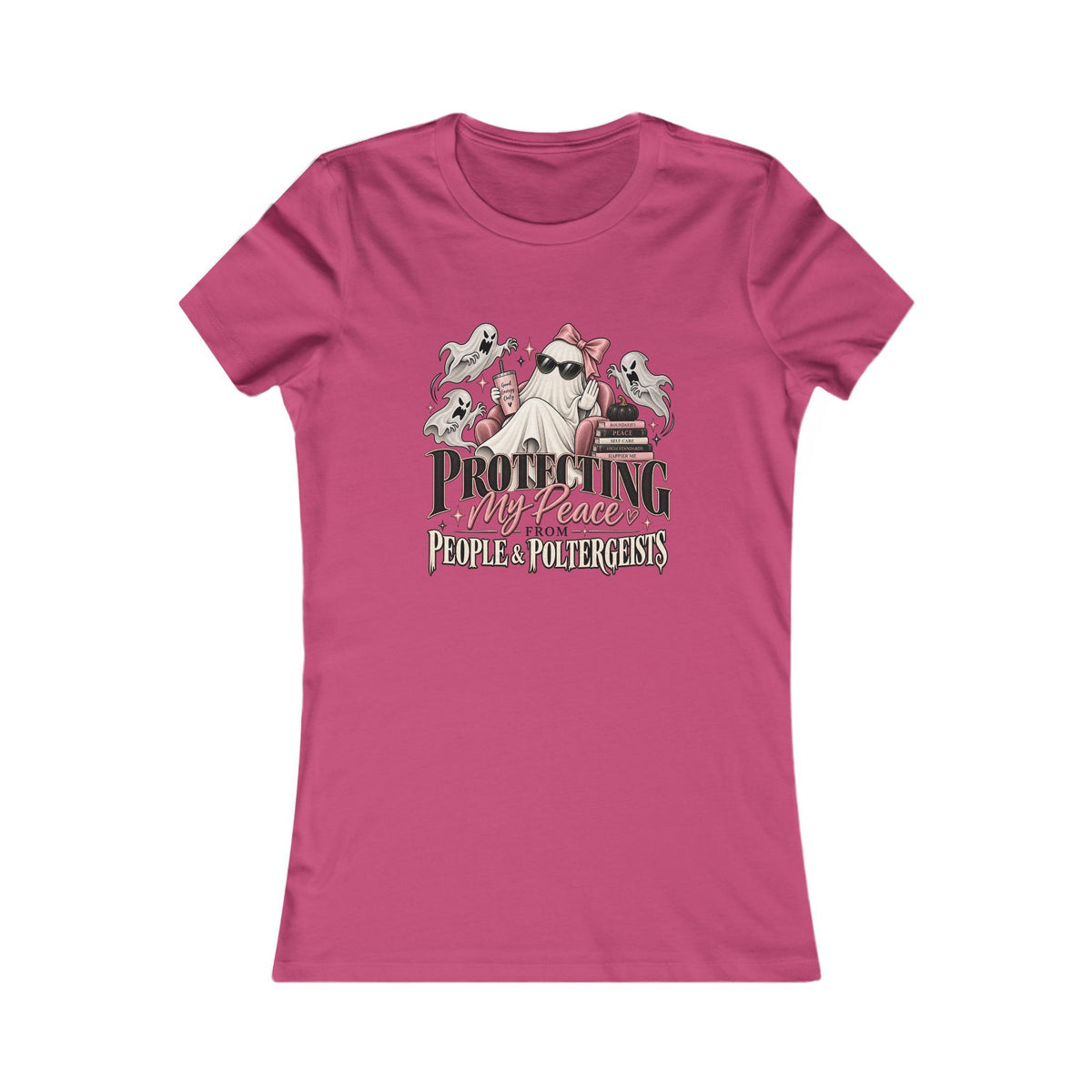 Protecting My Peace Ghost Women's Slim Fit Tee