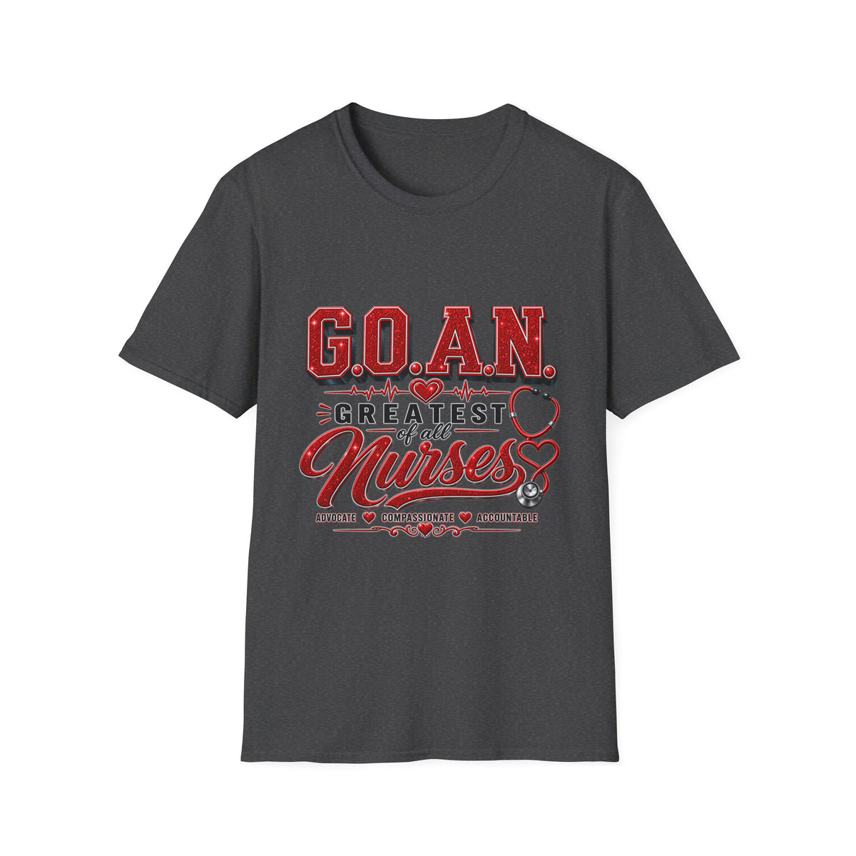 G.O.A.N.™ Signature Red Glitter Tee