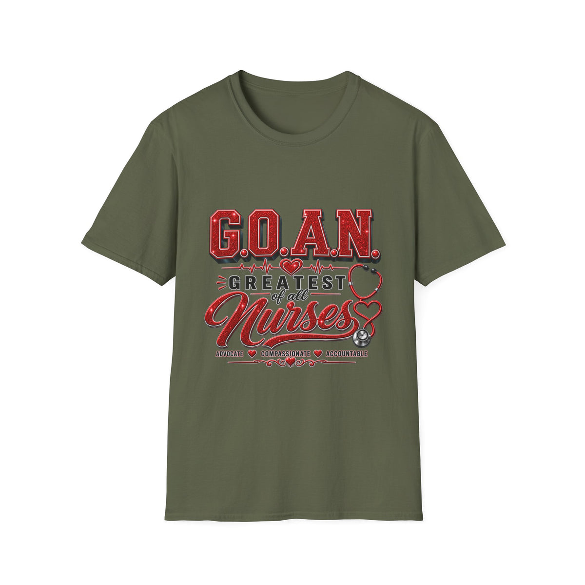 G.O.A.N.™ Signature Red Glitter Tee