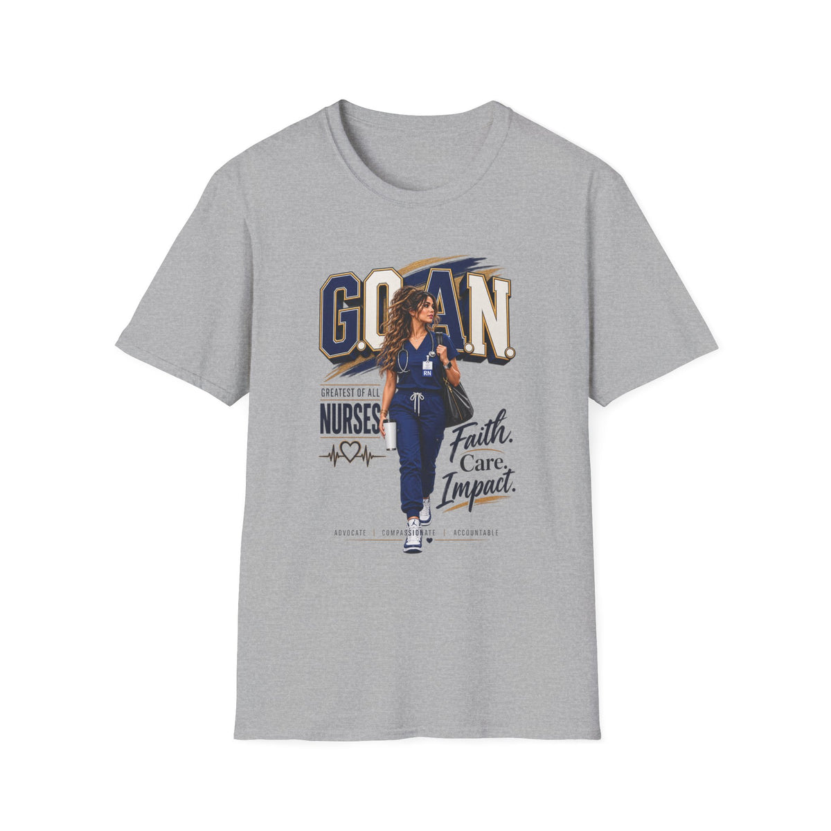 G.O.A.N.™ Faith. Care. Impact Tee