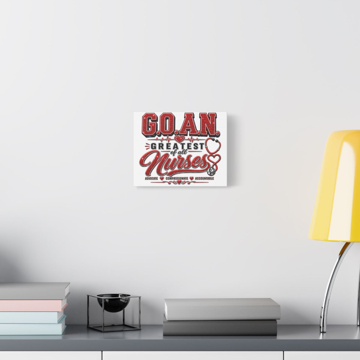 Greatest of All Nurses Canvas Wall Art