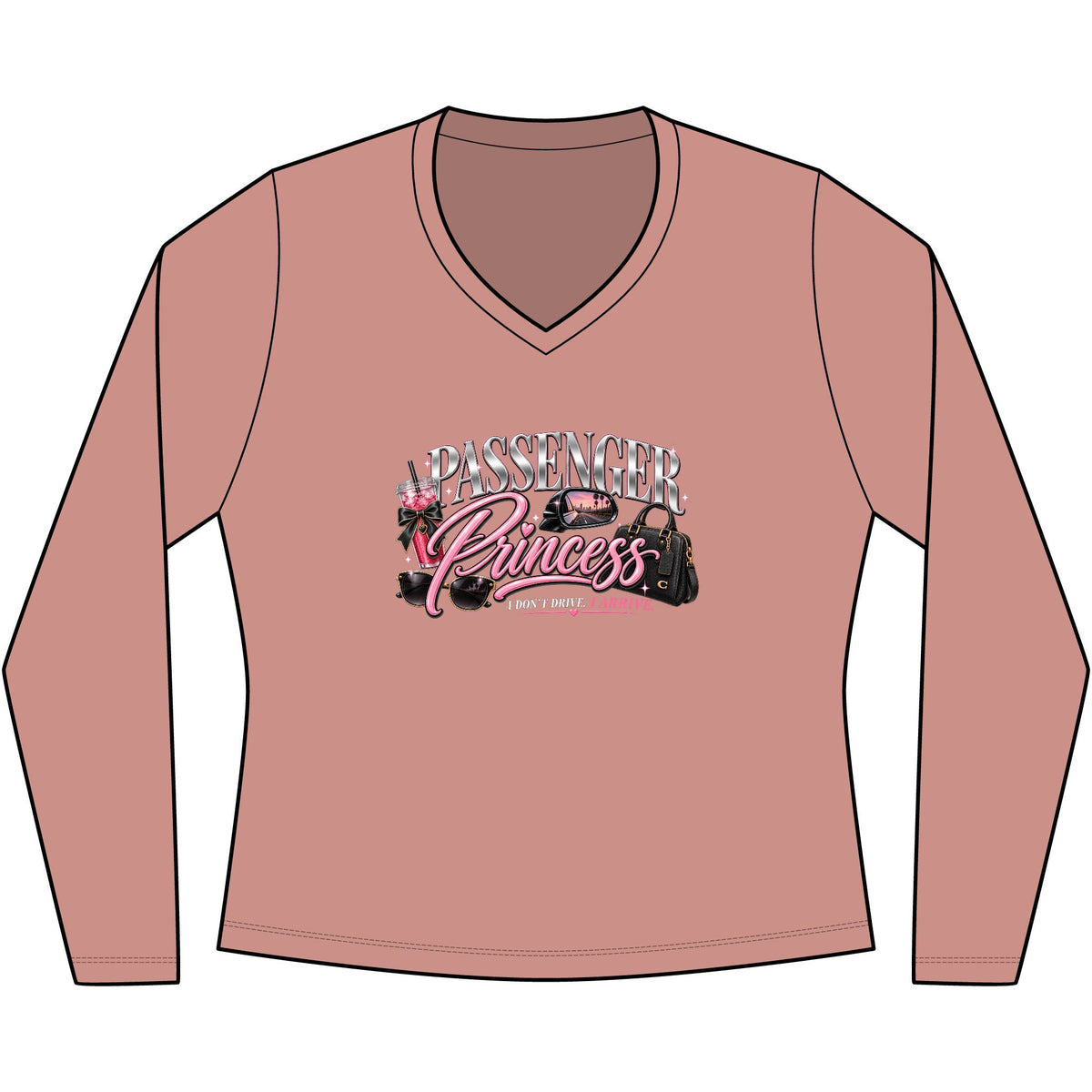 Passenger Princess Long Sleeve V-Neck Tee