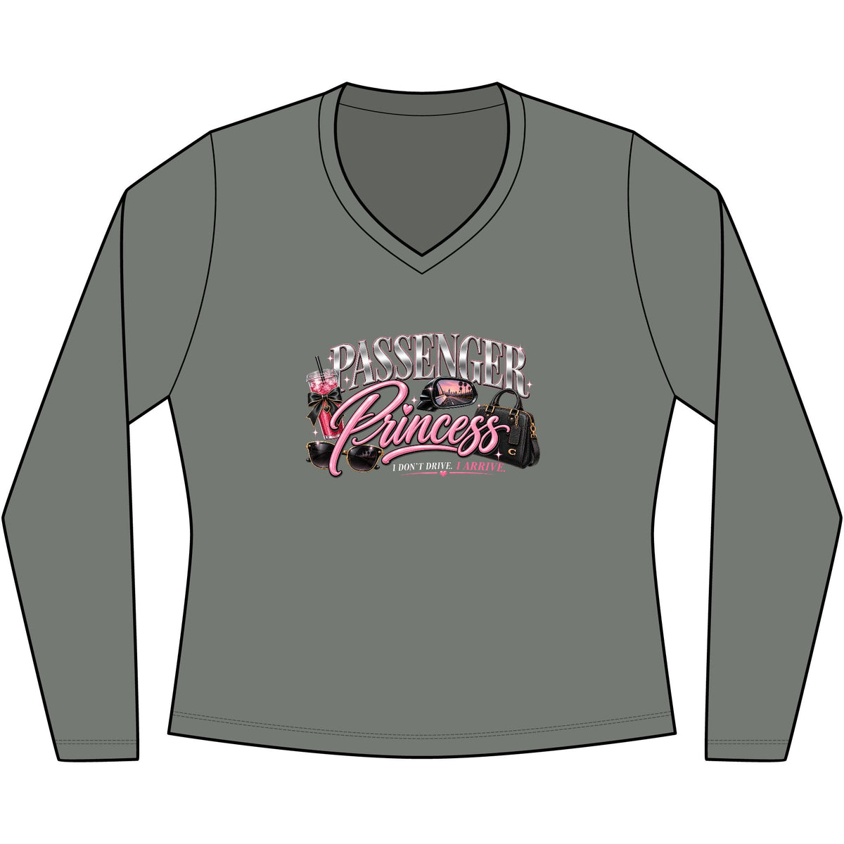 Passenger Princess Long Sleeve V-Neck Tee