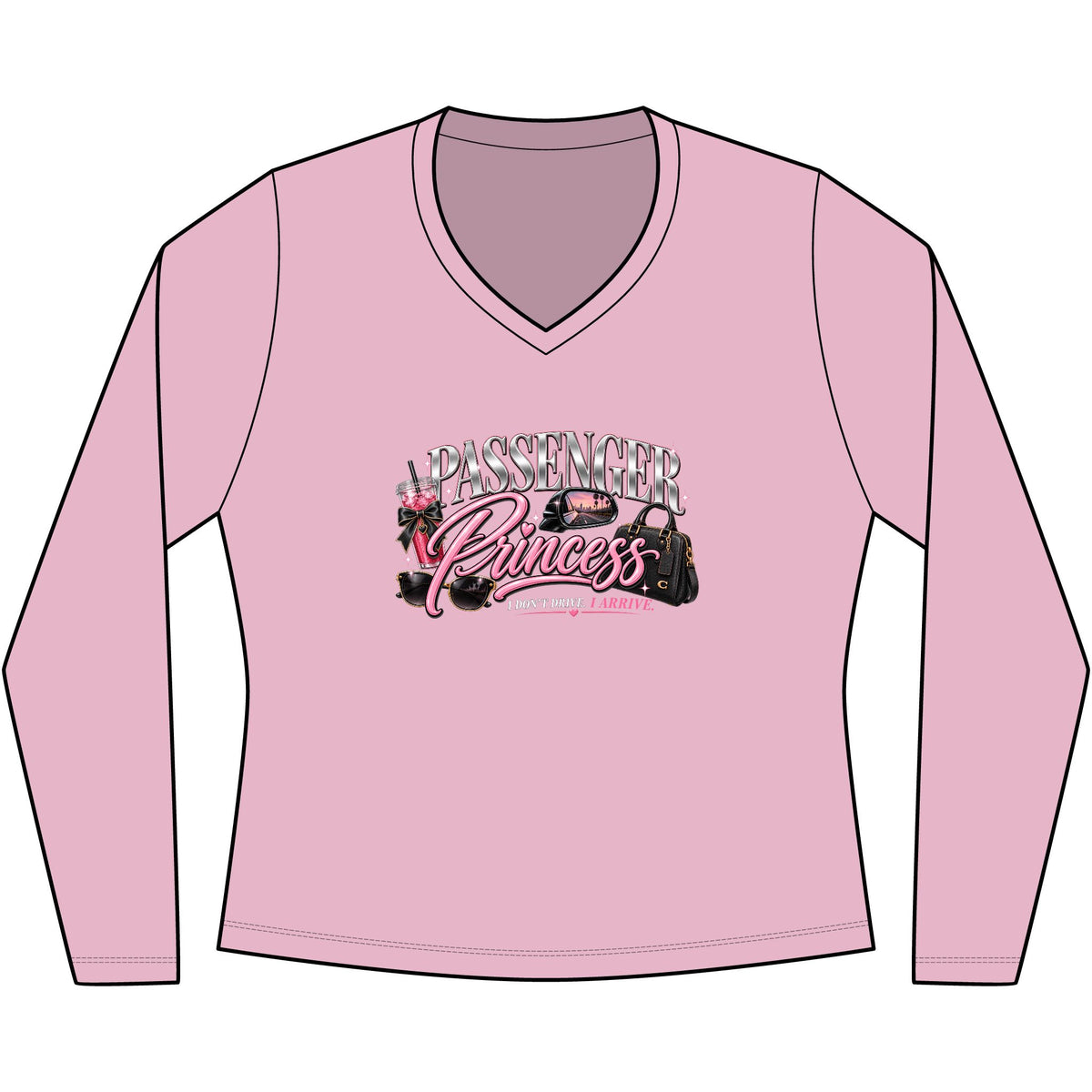 Passenger Princess Long Sleeve V-Neck Tee