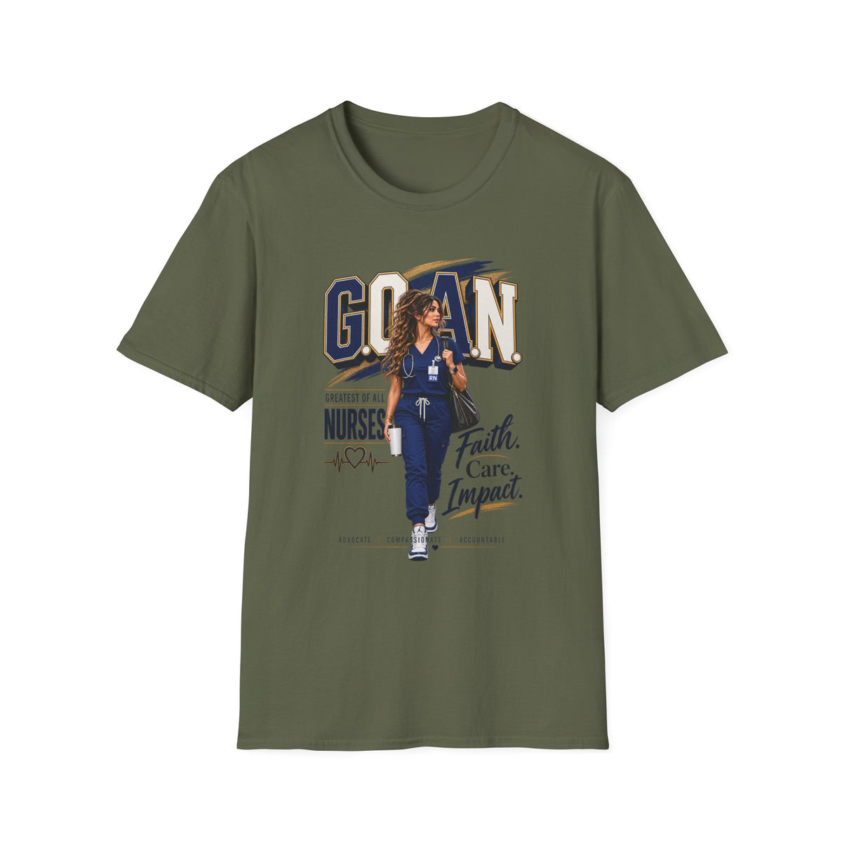 G.O.A.N.™ Faith. Care. Impact Tee