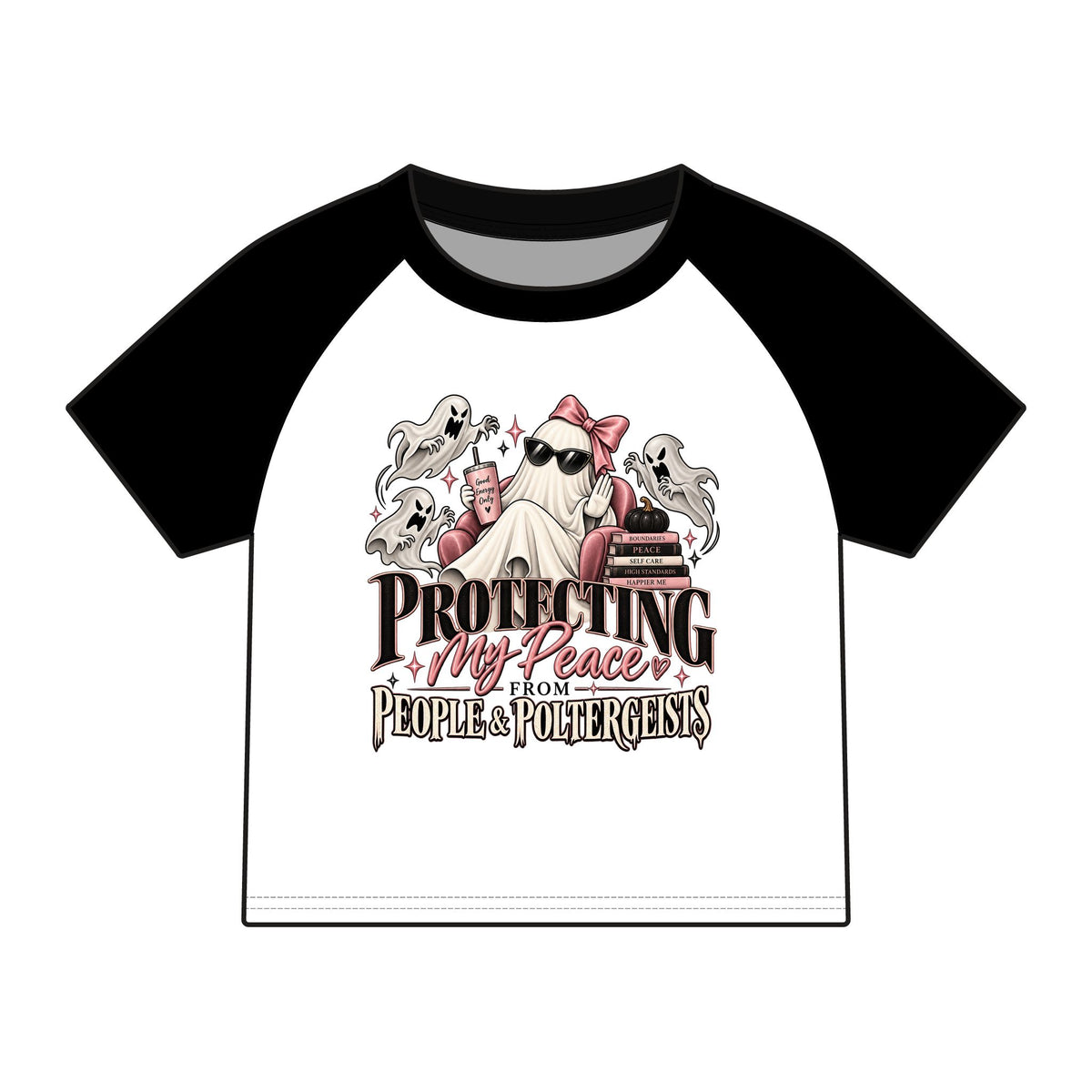 Protecting My Peace From People &amp; Poltergeists™ Raglan Baby Tee