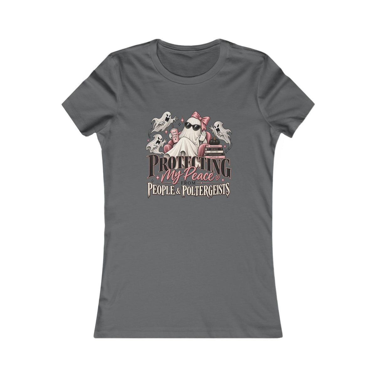 Protecting My Peace Ghost Women's Slim Fit Tee