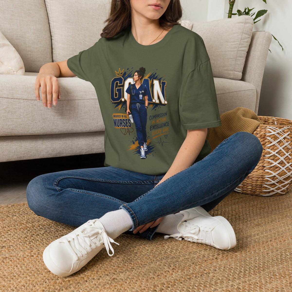 G.O.A.N.™ Compassion in Action. Excellence Every Day Tee