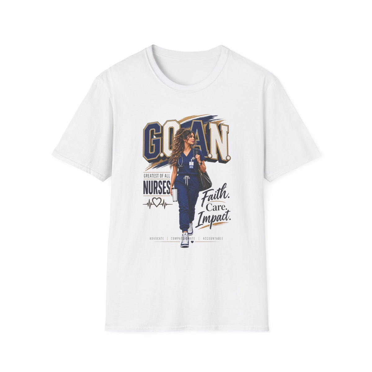 G.O.A.N.™ Faith. Care. Impact Tee