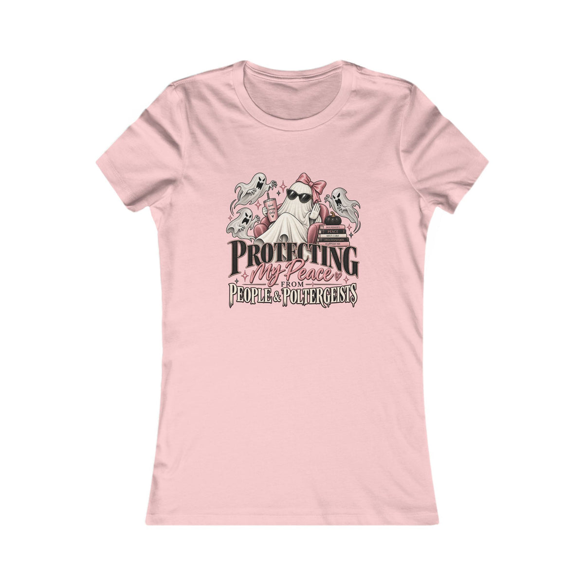 Protecting My Peace Ghost Women's Slim Fit Tee