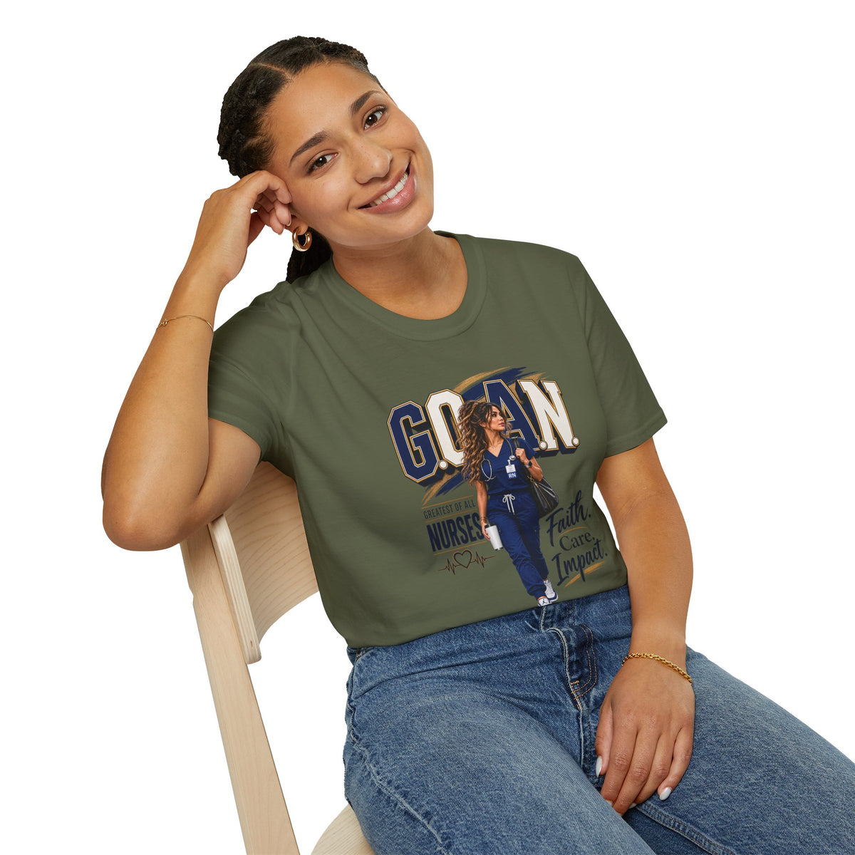 G.O.A.N.™ Faith. Care. Impact Tee