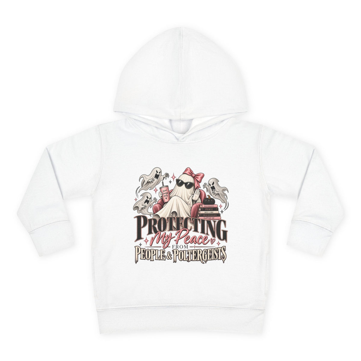 Protecting My Peace From People & Poltergeists™ Toddler Halloween Hoodie