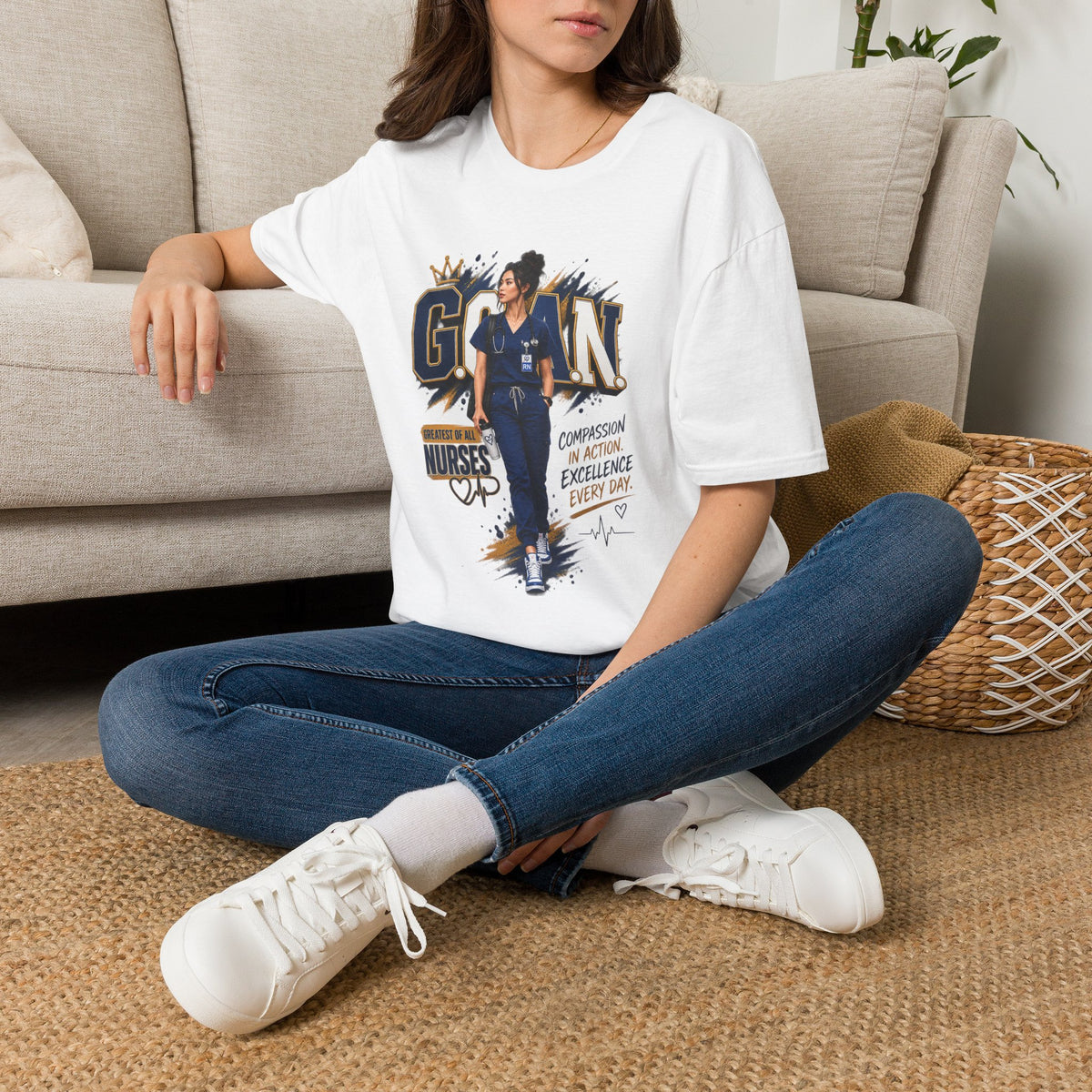 G.O.A.N.™ Compassion in Action. Excellence Every Day Tee