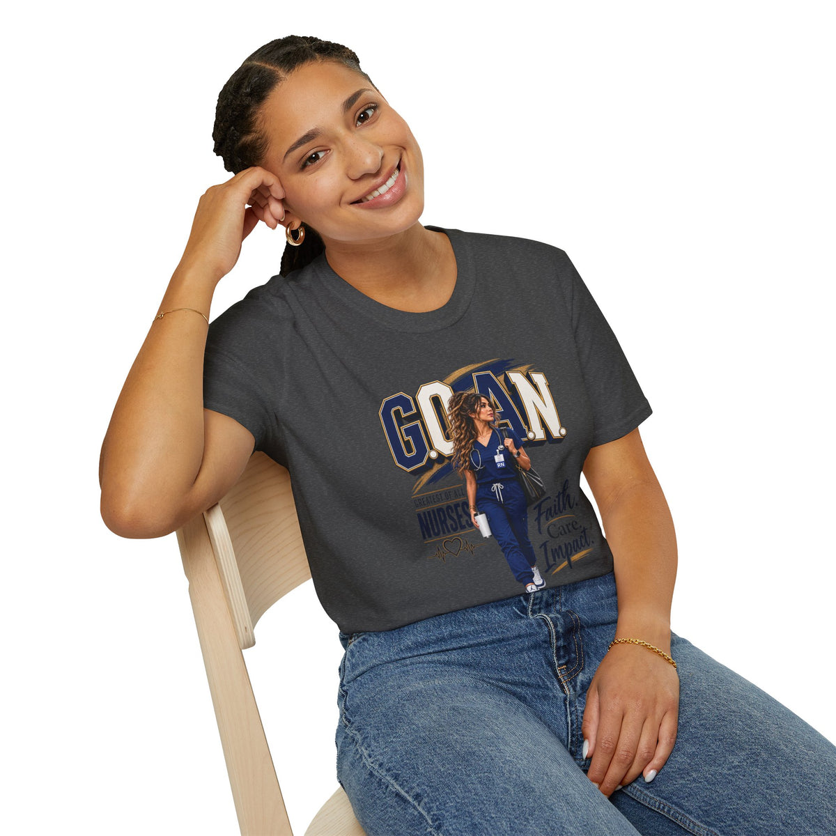 G.O.A.N.™ Faith. Care. Impact Tee