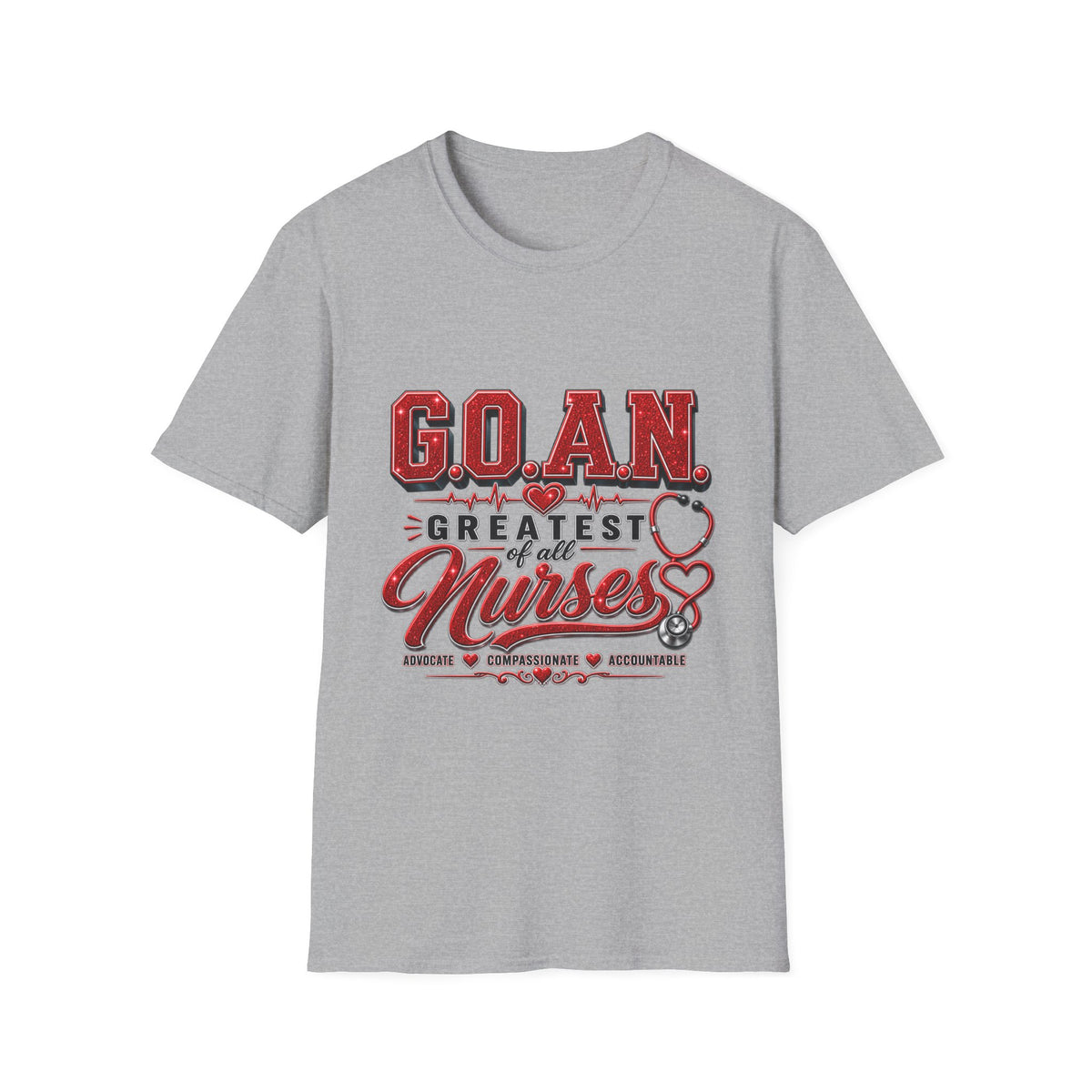 G.O.A.N.™ Signature Red Glitter Tee