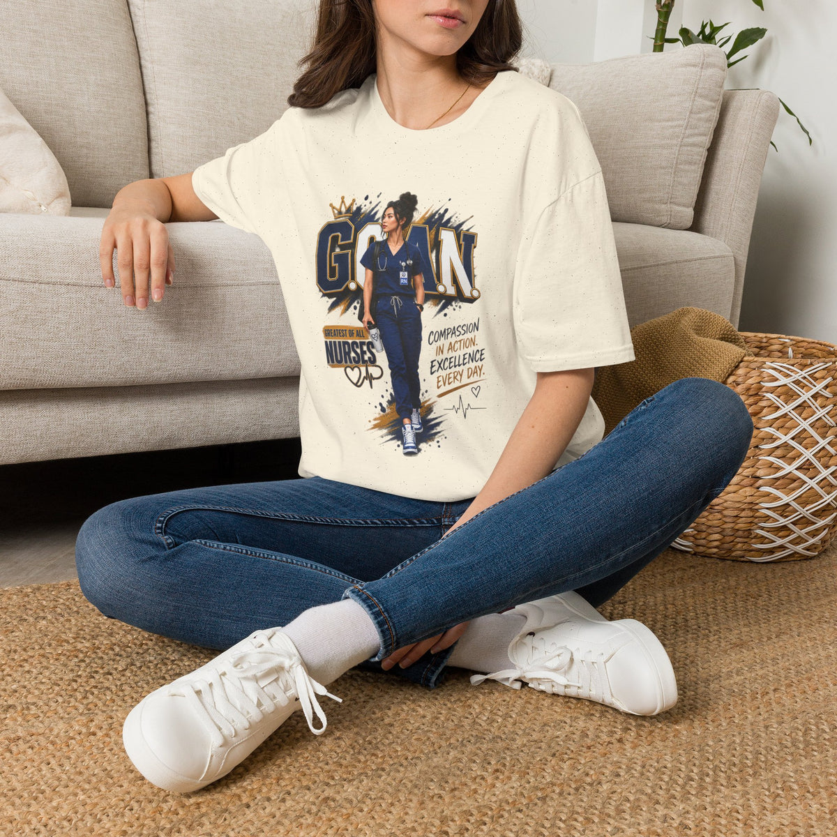 G.O.A.N.™ Compassion in Action. Excellence Every Day Tee