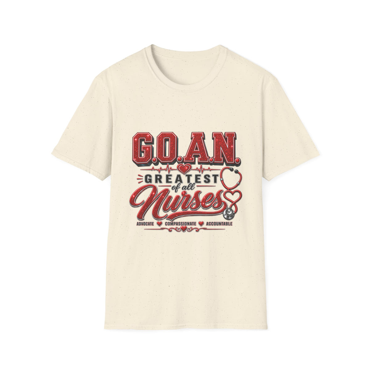 G.O.A.N.™ Signature Red Glitter Tee