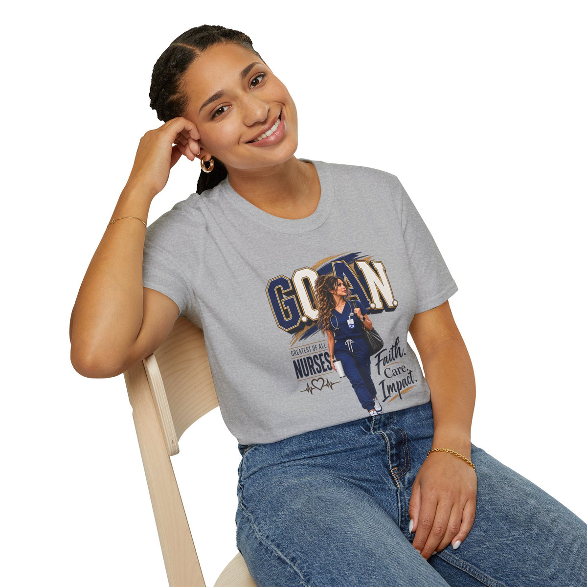 G.O.A.N.™ Faith. Care. Impact Tee
